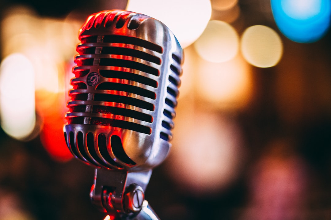 Professional stage microphone setup for live events