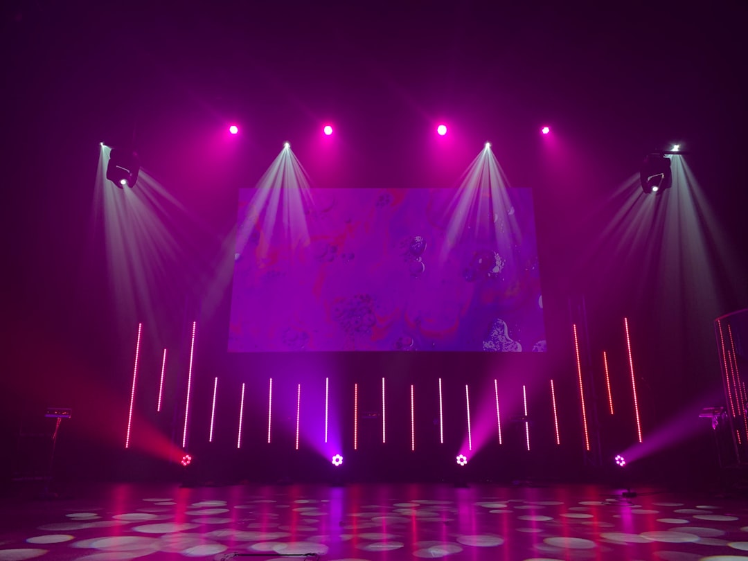 Production lighting setup for events and performances