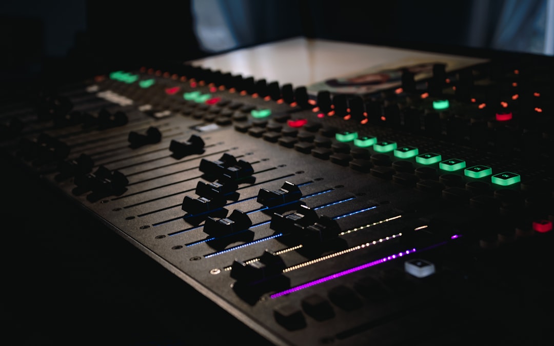 Professional sound equipment setup for events